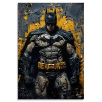 Cuadro El Caballero de la Oscuridad María Luisa 3 cuadro Batman fondo dorado
