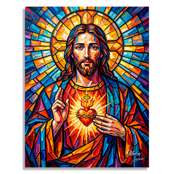 Cuadro Vitral del Corazón María Luisa