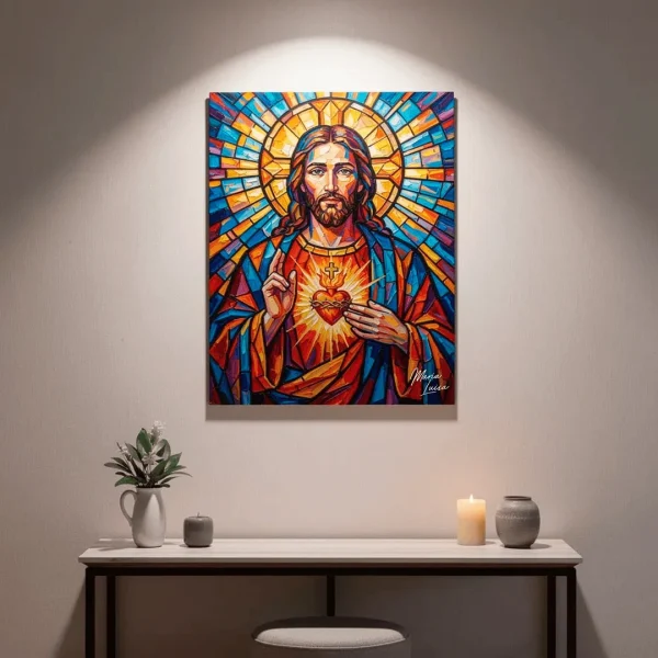 Cuadro Vitral del Corazón María Luisa - escenario